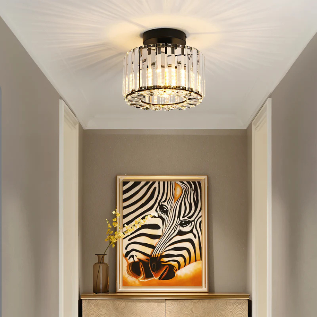 CrystLuxe – Krystallysekrone med Strålende LED-belysning