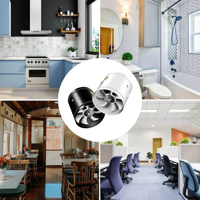 Quiet Ventilation Fan – Powerful Copper Motor with Low-Noise Airflow for Cleaner Indoor Air
