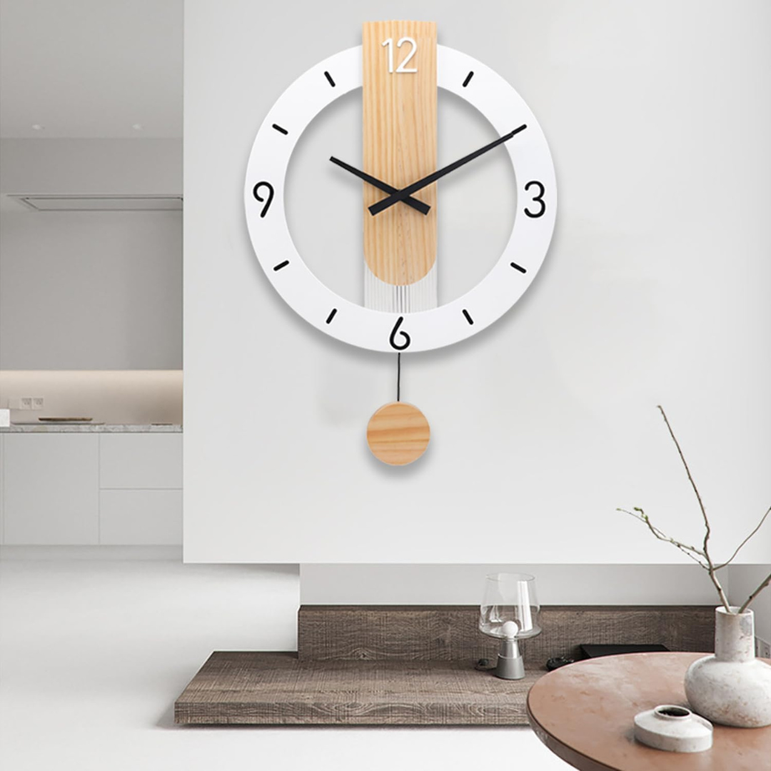 Ritma – Stor Lydløs Vægur til Stuen Moderne Elegant Design