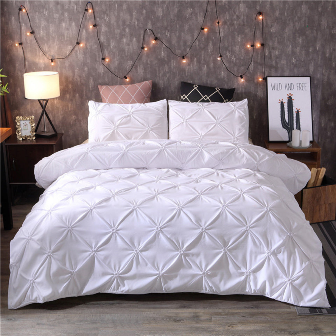 Ensemble de literie en coton doux de luxe avec confort respirant et design moderne élégant