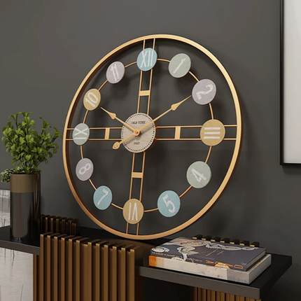 Wall Clock – Large Modern Metal Design with Silent Quartz Movement for Stylish Interiors