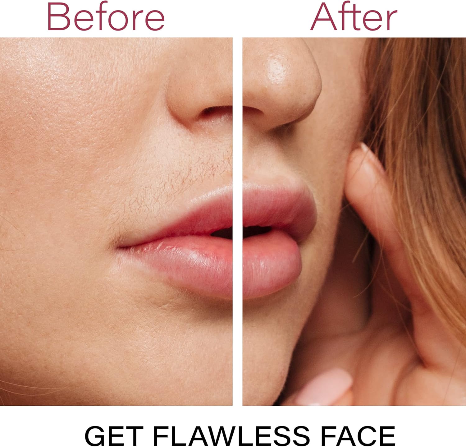 Épilateur pour poils du visage – Outil de précision doux avec tête à glissement fluide et design compact