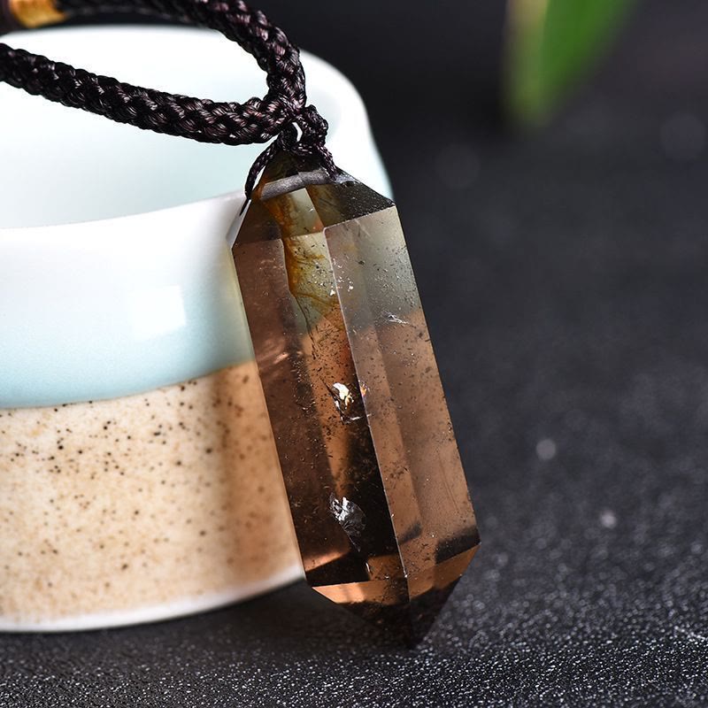Amethyst Pendant Necklace – Natural Crystal Design with Elegant Adjustable Chain
