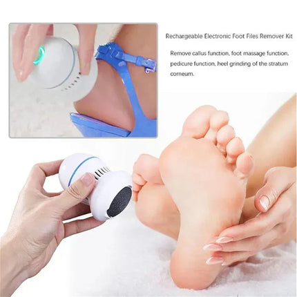 Electric Foot Callus Remover – USB-Rechargeable Device with Integrated Dust Collection