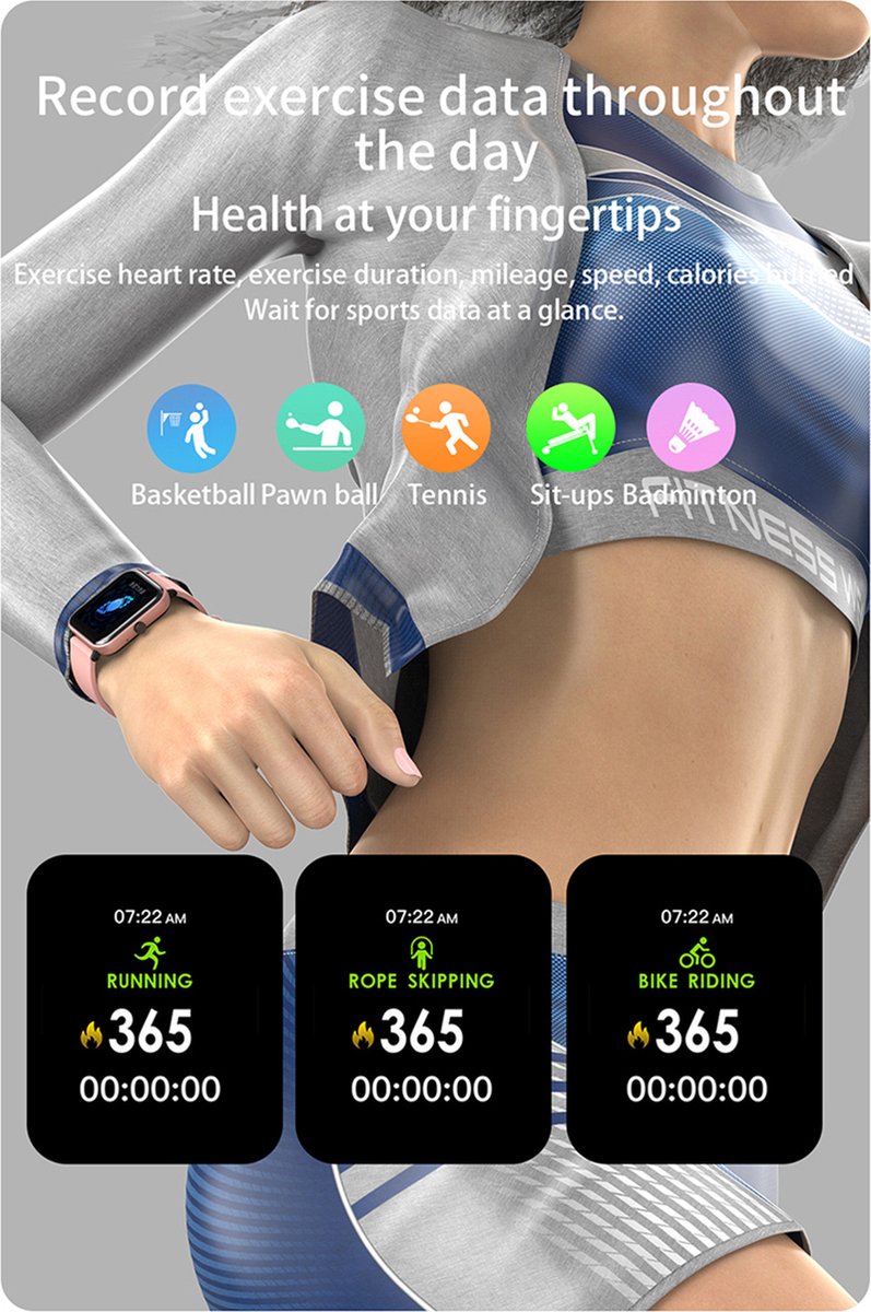 WiREO Connect Smartwatch with Touchscreen and Full Health Monitoring Features