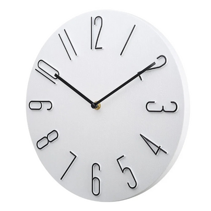 Wall Clock – Minimalist Modern Design with Silent Quartz Movement for Stylish Interiors