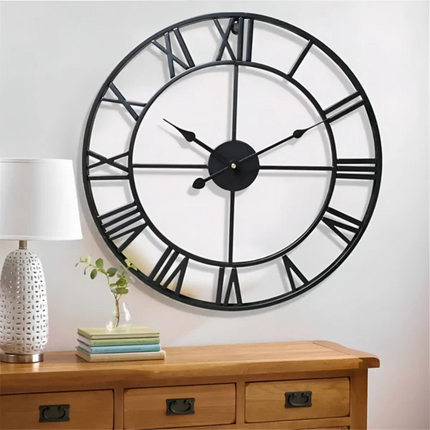 Wall Clock – Modern 3D Metal Design with Silent Quartz Movement for Stylish Interiors