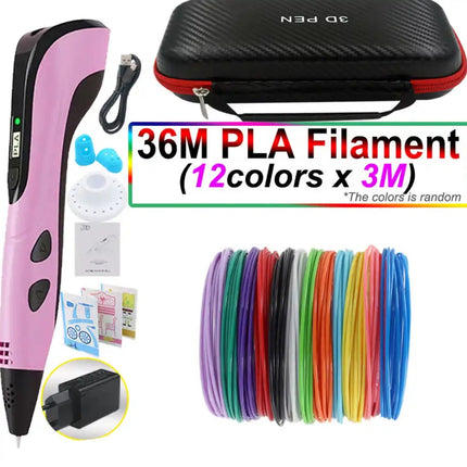 3D Printing Pen Set – Easy-Control Drawing Tool with PLA Filament & LED Display