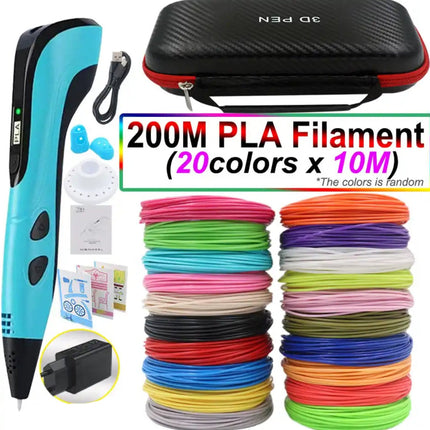 3D Printing Pen Set – Easy-Control Drawing Tool with PLA Filament & LED Display