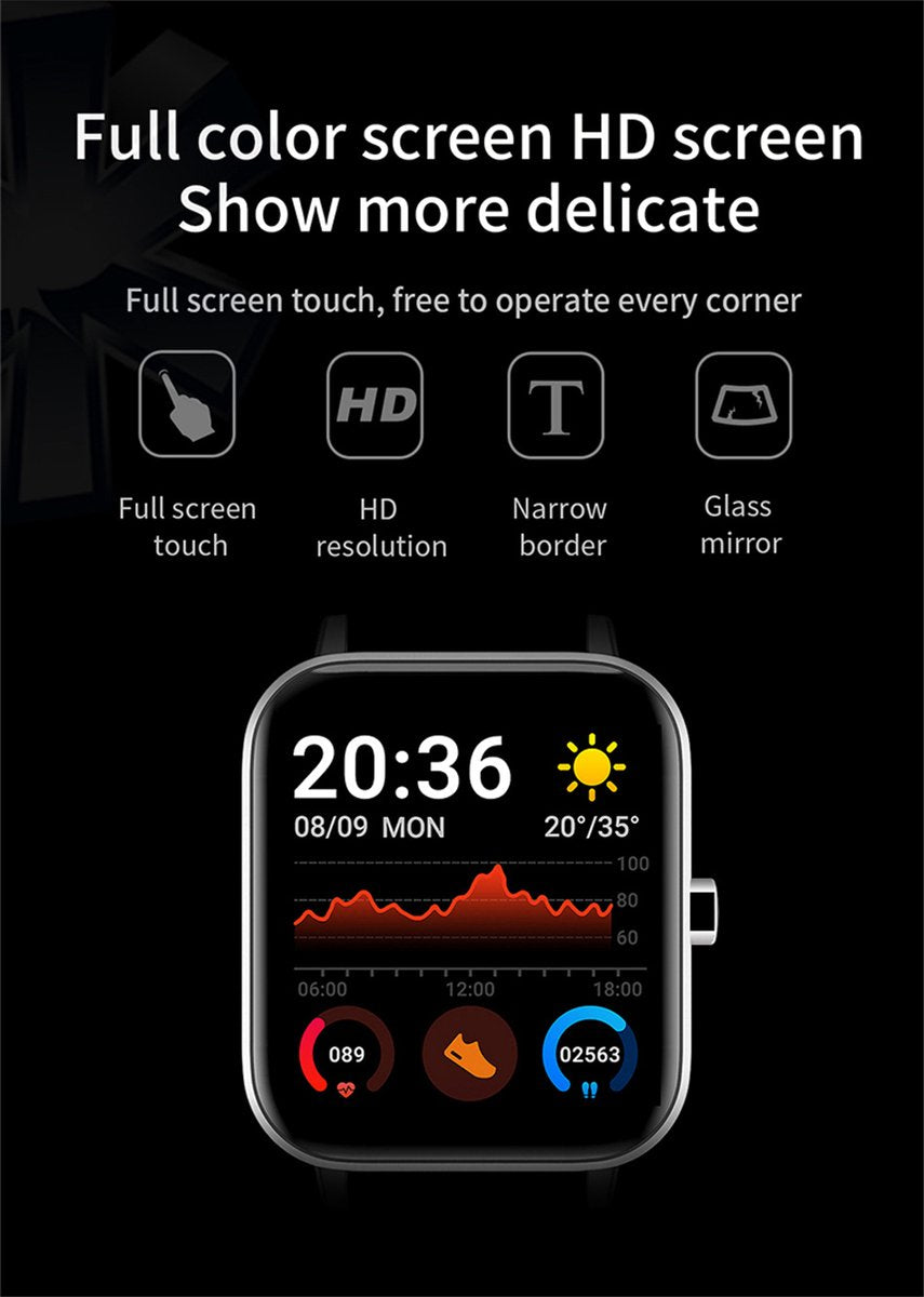 WiREO Connect Smartwatch with Touchscreen and Full Health Monitoring Features