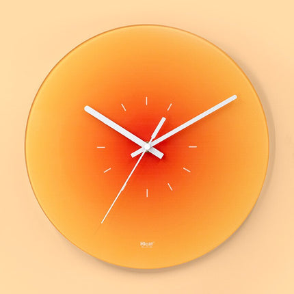 Wall Clock – Luxury Glass Design with Silent Quartz Movement for Modern Interiors