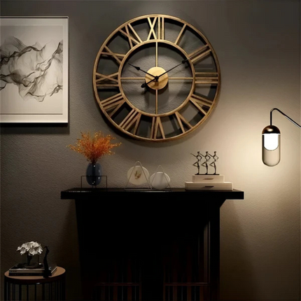 Wall Clock – Modern 3D Metal Design with Silent Quartz Movement for Stylish Interiors