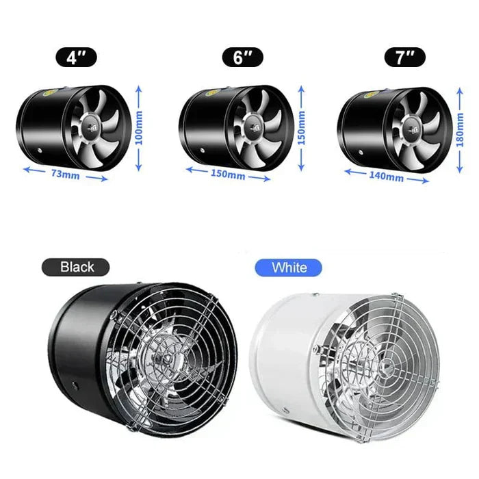 Quiet Ventilation Fan – Powerful Copper Motor with Low-Noise Airflow for Cleaner Indoor Air