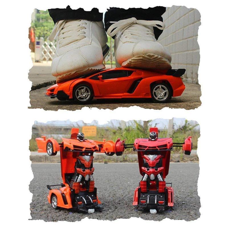 Voiture Transformable RC – Jouet 2-en-1 Passionnant pour Enfants avec Mode Voiture et Robot