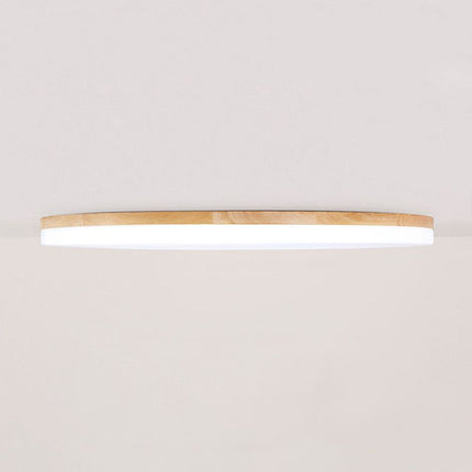 Ceiling Lamp – Wooden Frame with Soft LED Light and Frosted Acrylic Diffuser