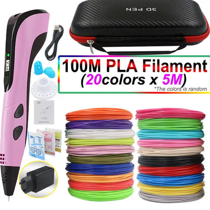 3D Printing Pen Set – Easy-Control Drawing Tool with PLA Filament & LED Display