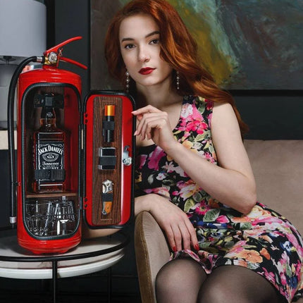 Hidden Mini Bar – Stylish Concealed Storage with Unique Fire Extinguisher Design