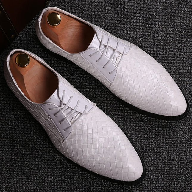 Leather Lace-Up Shoes – Classic Formal Design with Durable Construction for Daily Wear