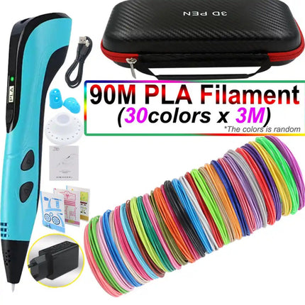 3D Printing Pen Set – Easy-Control Drawing Tool with PLA Filament & LED Display