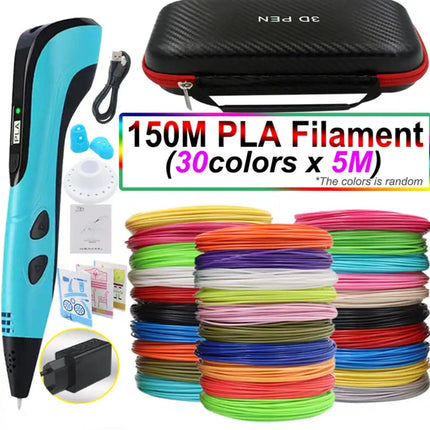 3D Printing Pen Set – Easy-Control Drawing Tool with PLA Filament & LED Display