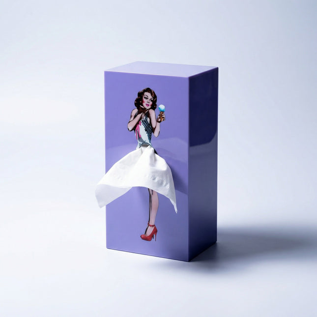 Tissue Box Cover – Dancing Skirt Design, Fun Pull Effect & Decorative Display