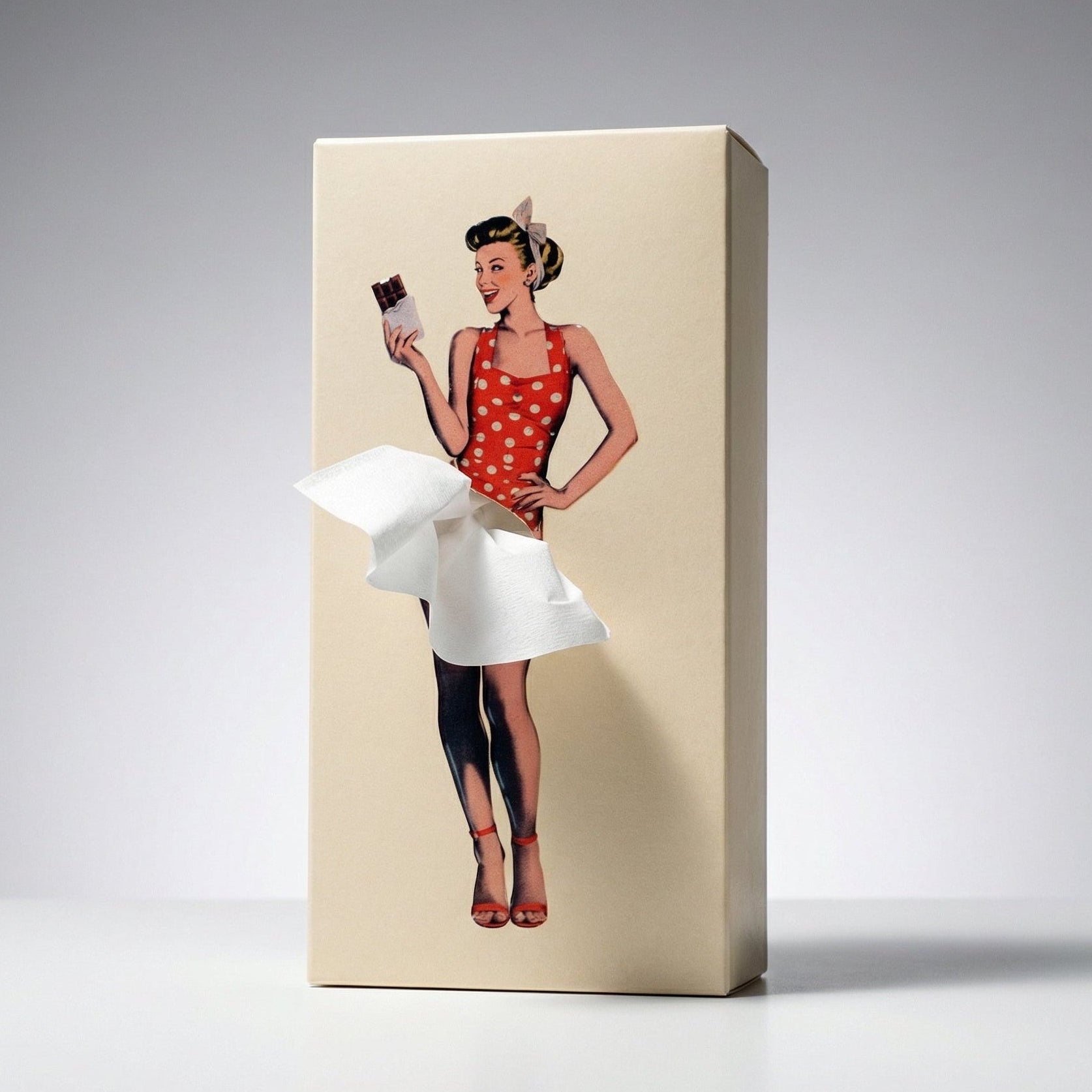 Tissue Box Cover – Dancing Skirt Design, Fun Pull Effect & Decorative Display