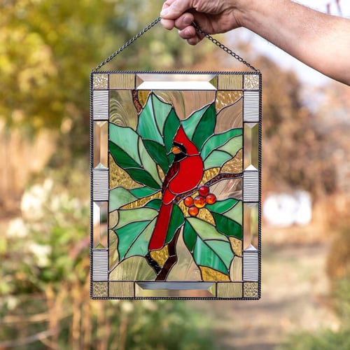 Acryl Glas-in-lood Wanddecoratie met Kleurrijk Zonlicht Effect 0