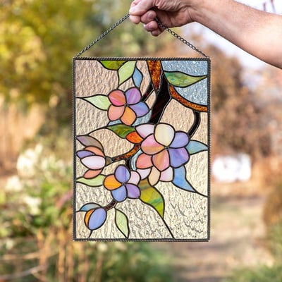Acryl Glas-in-lood Wanddecoratie met Kleurrijk Zonlicht Effect 7