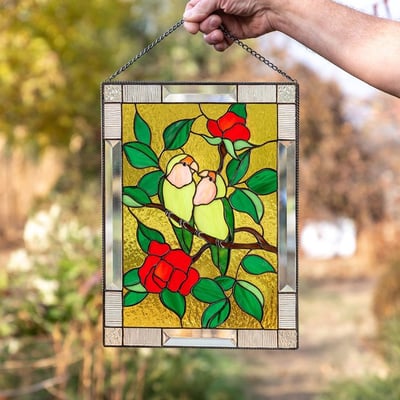Acryl Glas-in-lood Wanddecoratie met Kleurrijk Zonlicht Effect 8