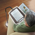 Lampe sur pied LED avec loupe – Lentille 3X grande, col de cygne flexible et lumière mains libres