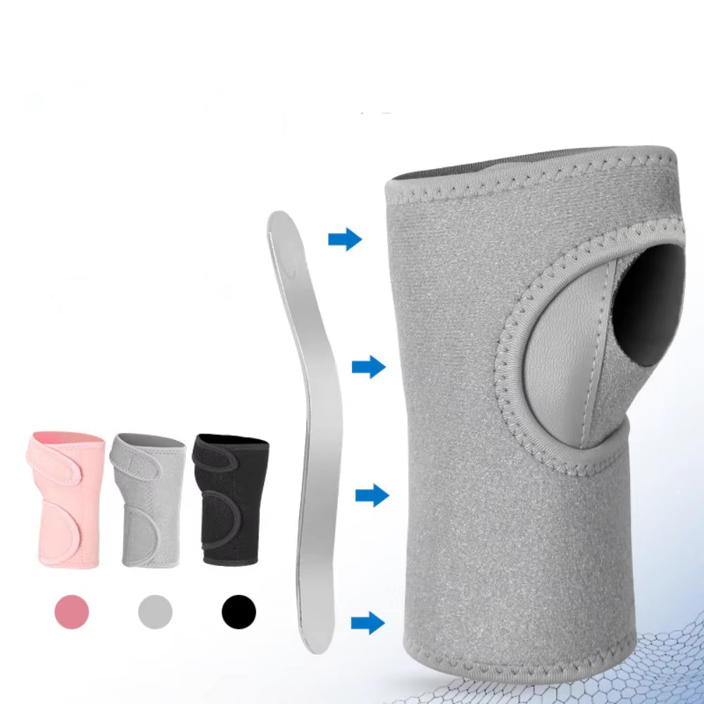 Adjustable Wrist Support Brace with Metal Splint for Stabilization and Compression 1