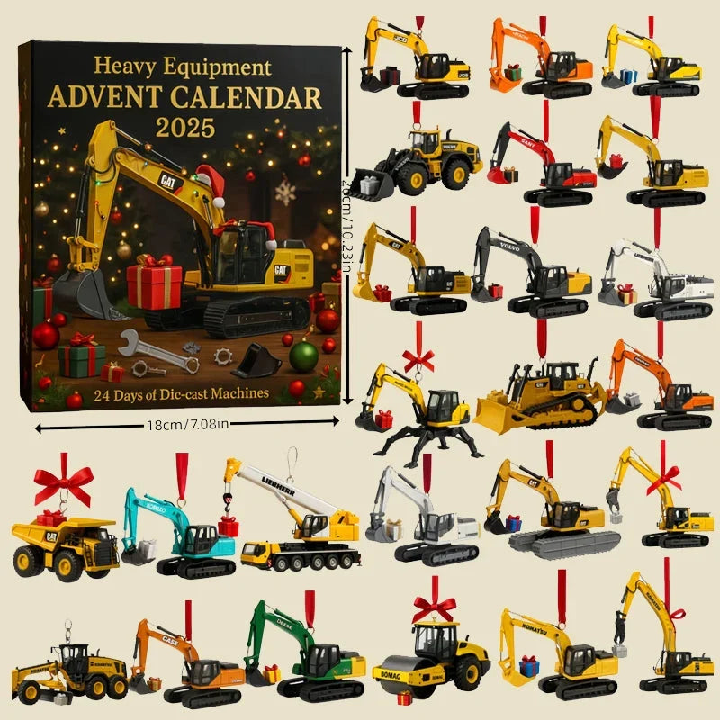 Construction vehicle advent calendar