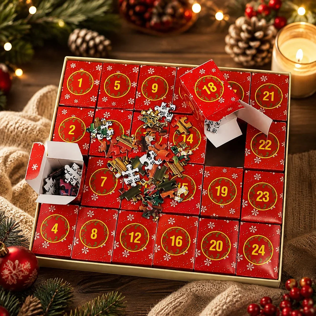 Puzzle advent calendar