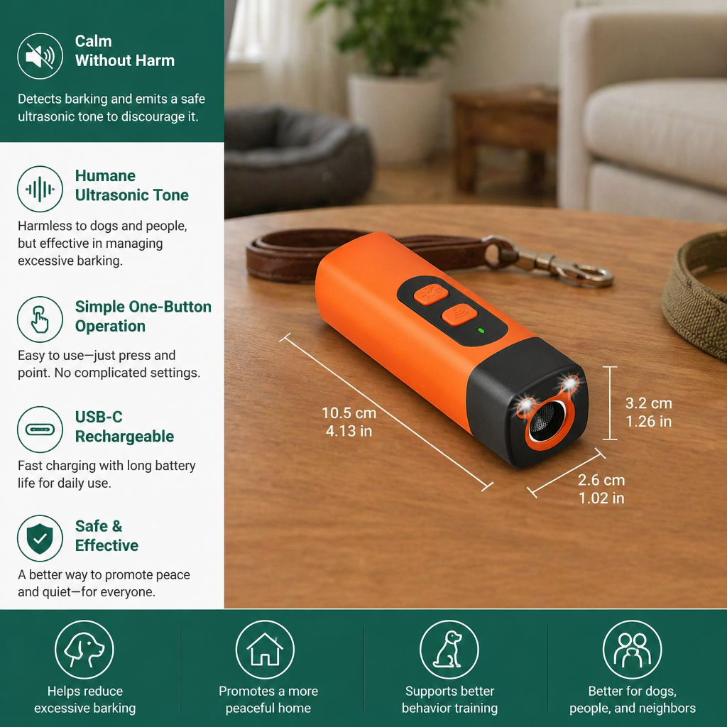 Anti-Barking – Dog-Friendly Ultrasonic Anti-Barking Device 4