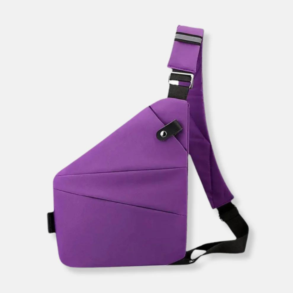 Anti-Theft Sling Bag with Hidden Zipper and RFID Protection for Travel 4