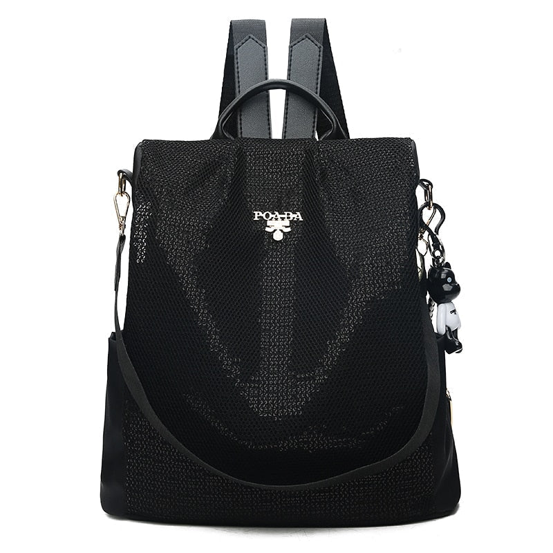 Anti-theft waterproof backpack with secure back compartment and multiple pockets 2