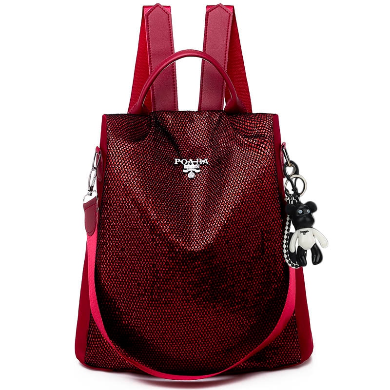 Anti-theft waterproof backpack with secure back compartment and multiple pockets 3