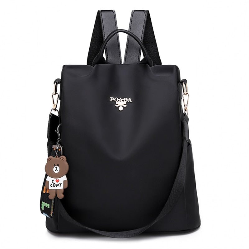 Anti-theft waterproof backpack with secure back compartment and multiple pockets 4
