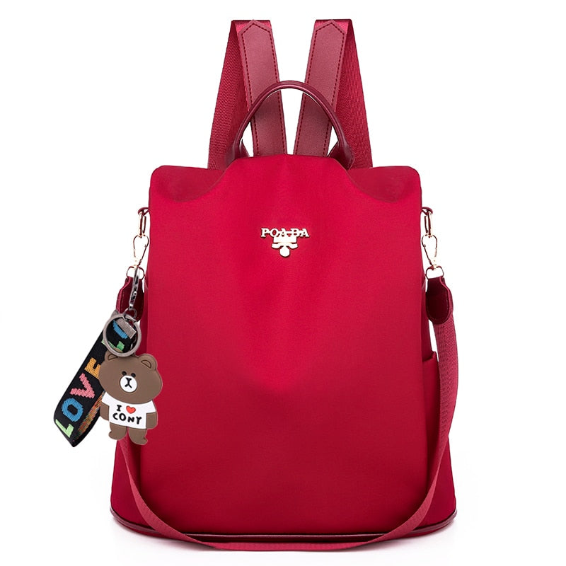 Anti-theft waterproof backpack with secure back compartment and multiple pockets 5