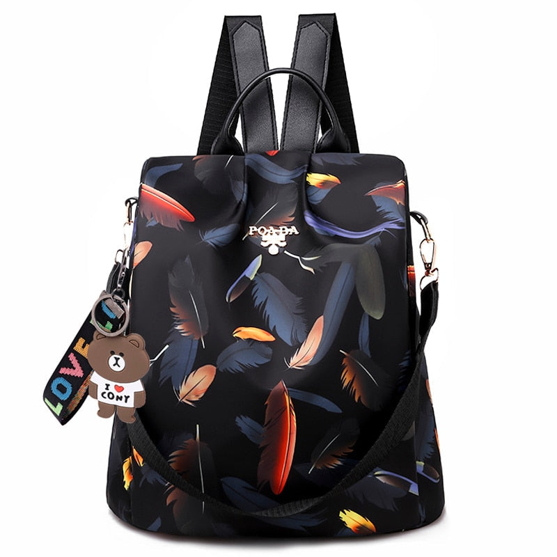 Anti-theft waterproof backpack with secure back compartment and multiple pockets 6