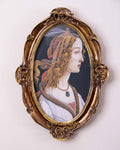 Antieke Gouden Ovale Fotolijst 0