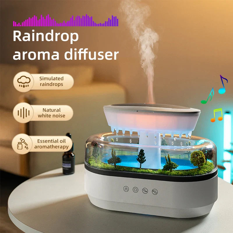 Aroma Luchtbevochtiger met Kleurrijk Licht en Ultrasone Technologie voor Slaapkamer en Woonkamer 1