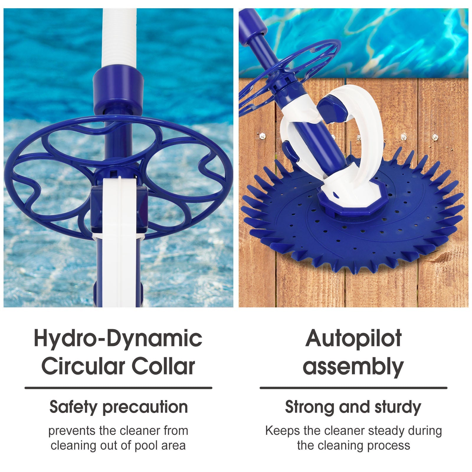Automatic Pool Vacuum Cleaner for Above Ground and In-Ground Pools, Adjustable Suction 3