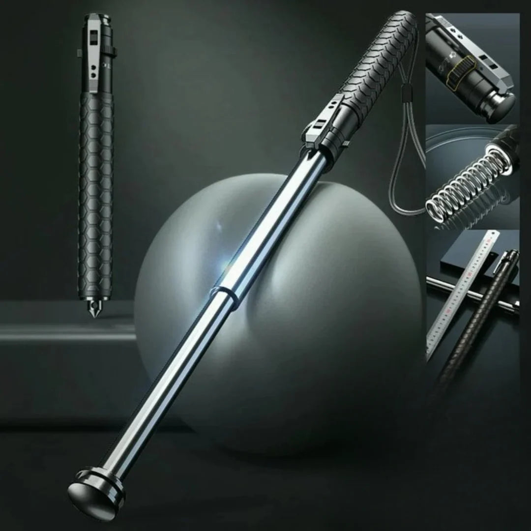 Automatic Self Defense Walking Stick for Hiking and Urban Safety 0