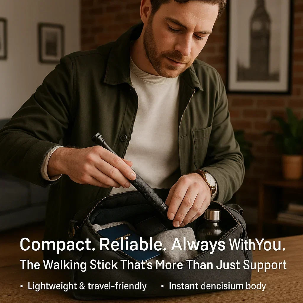 Automatic Self Defense Walking Stick for Hiking and Urban Safety 5