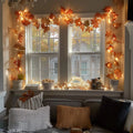 Lighted Garland With Berries and Leaves – Fairy Light Strand in Five Styles