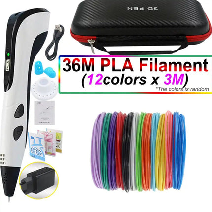 3D Printing Pen Set – Easy-Control Drawing Tool with PLA Filament & LED Display