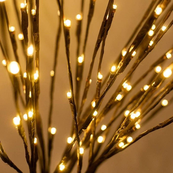 Lighted Willow Branches – Adjustable Fairy Light Stems for Vases and Tall Jars