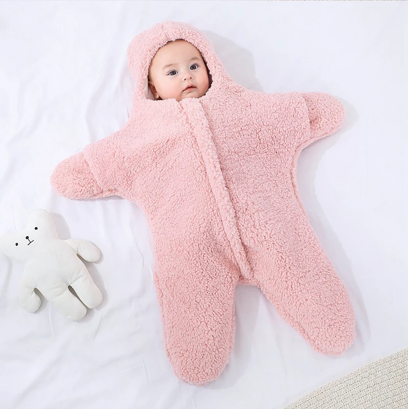 Baby Sleeping Bag - Soft Cashmere Sleep Sack with Starfish Design for Infants 3