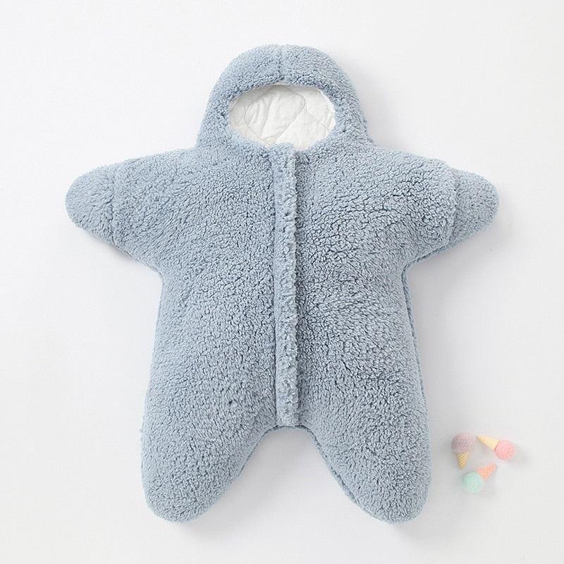 Baby Sleeping Bag - Soft Cashmere Sleep Sack with Starfish Design for Infants 6